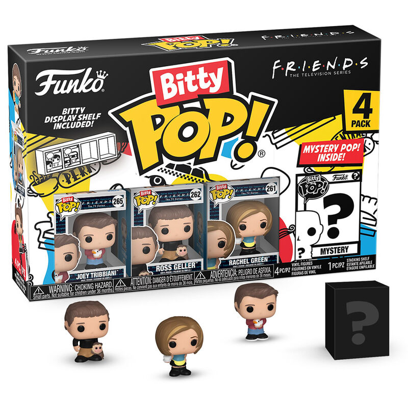 Imagen 1 - Blister 4 Figuras Bitty Pop Friends Joey