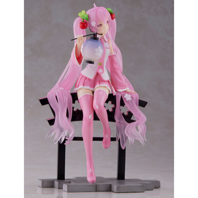 Imagen 4 - Figura Sakura Miku Amp+ Prize Sakura Lantern Ver. Hatsune Miku 18Cm