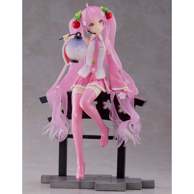 Imagen 5 - Figura Sakura Miku Amp+ Prize Sakura Lantern Ver. Hatsune Miku 18Cm