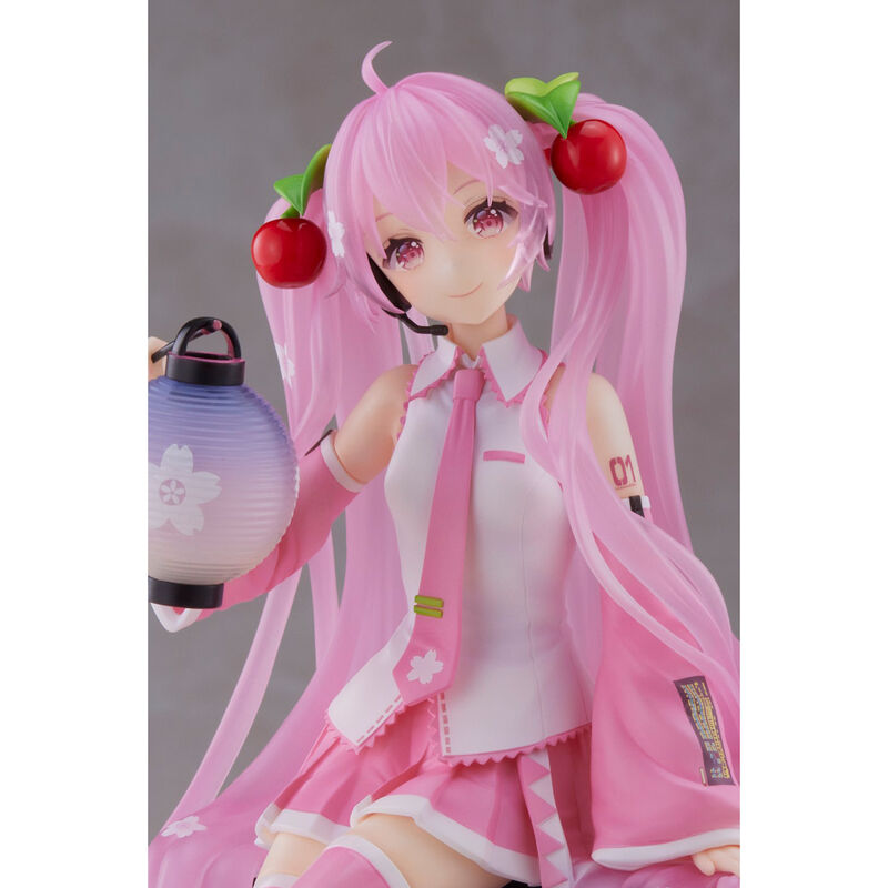 Imagen 6 - Figura Sakura Miku Amp+ Prize Sakura Lantern Ver. Hatsune Miku 18Cm