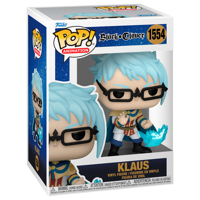Imagen de Figura Pop Black Clover Klaus parte de nuestra colección en Espadas y más, sitio oficial.