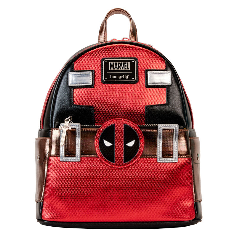Imagen de Mochila Deadpool Metalllic Marvel Loungefly 26Cm parte de nuestra colección en Espadas y más, sitio oficial.