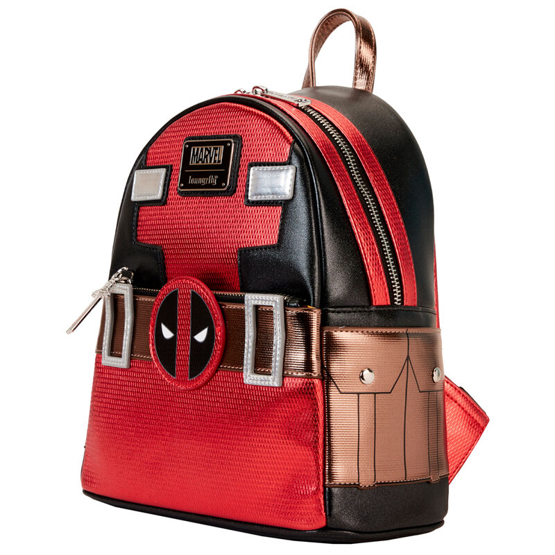Imagen de Mochila Deadpool Metalllic Marvel Loungefly 26Cm parte de nuestra colección en Espadas y más, sitio oficial.