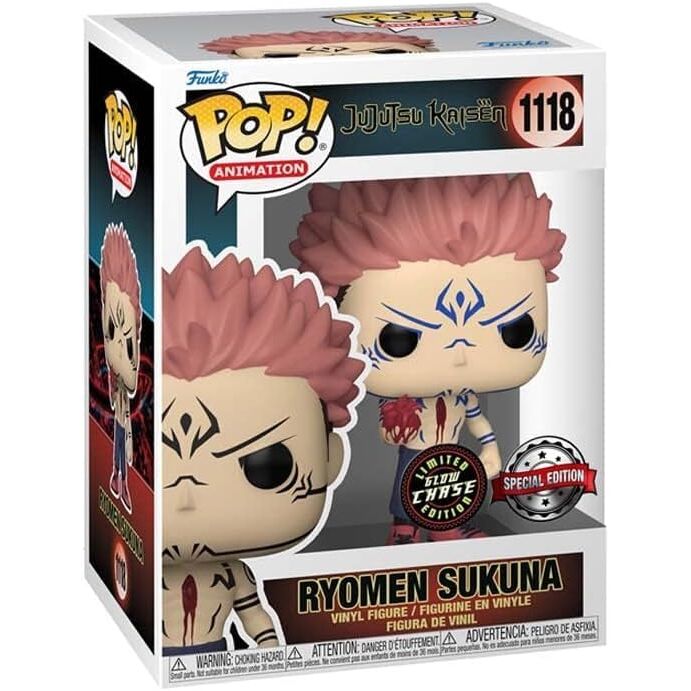 Imagen de Figura Pop Jujutsu Kaisen Ryomen Sukuna Exclusive Chase parte de nuestra colección en Espadas y más, sitio oficial.