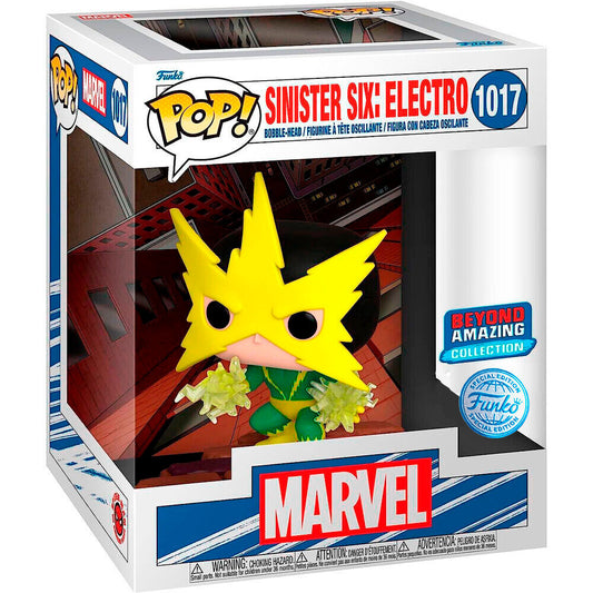 Imagen de Figura Pop Marvel Sinister Six Electro Exclusive parte de nuestra colección en Espadas y más, sitio oficial.