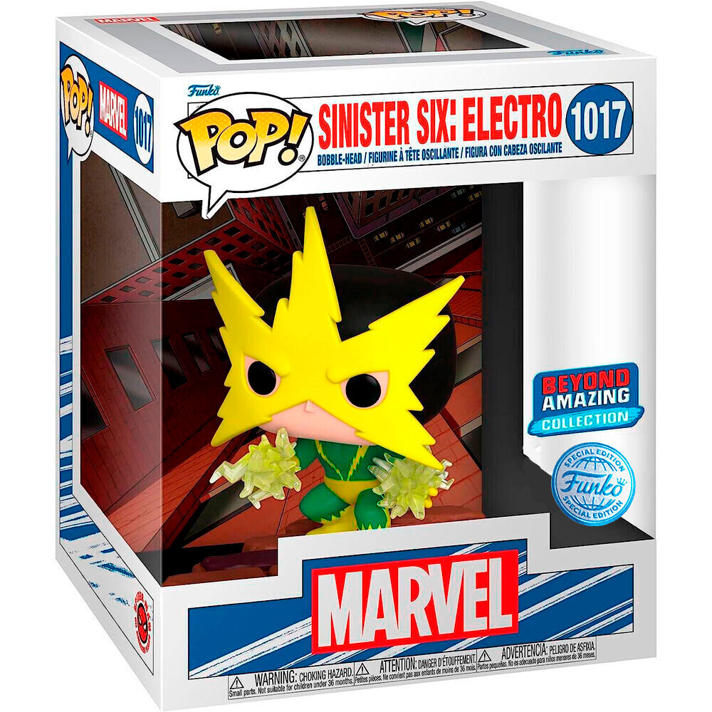 Imagen de Figura Pop Marvel Sinister Six Electro Exclusive parte de nuestra colección en Espadas y más, sitio oficial.