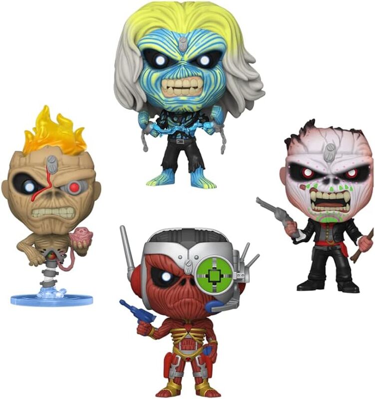 Imagen 2 - Blister 4 Figuras Pop Iron Maiden Exclusive