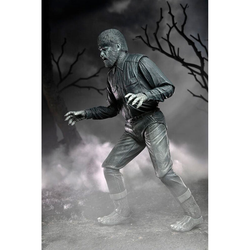 Imagen 6 - Figura Ultimate Wolf Man Black & White Universal Monsters 18Cm