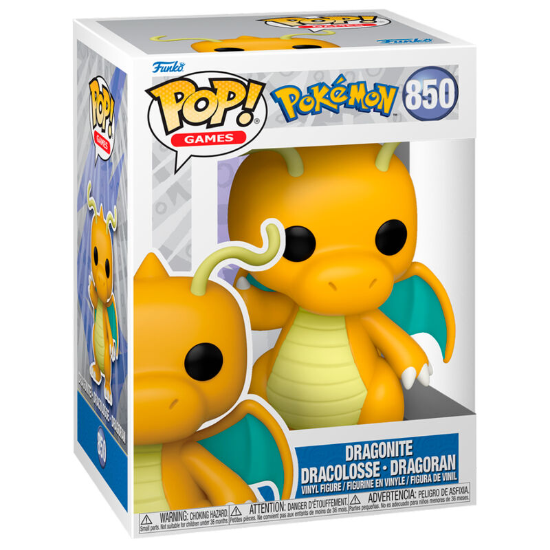 Imagen de Figura Pop Pokemon Dragonite parte de nuestra colección en Espadas y más, sitio oficial.