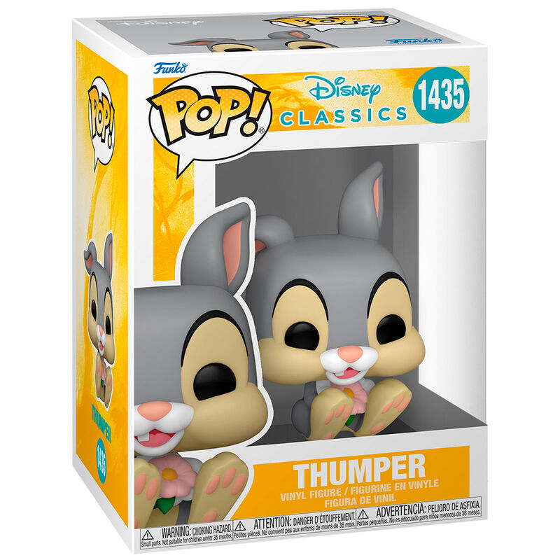 Imagen de Figura Pop Disney Classic Bambi Thumper parte de nuestra colección en Espadas y más, sitio oficial.
