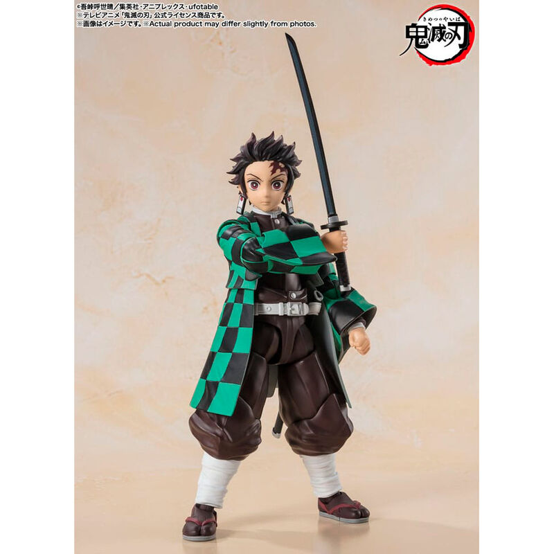 Imagen de Figura S.h Figuarts Tanjiro Kamado Demon Slayer Kimetsu No Yaiba 14Cm parte de nuestra colección en Espadas y más, sitio oficial.