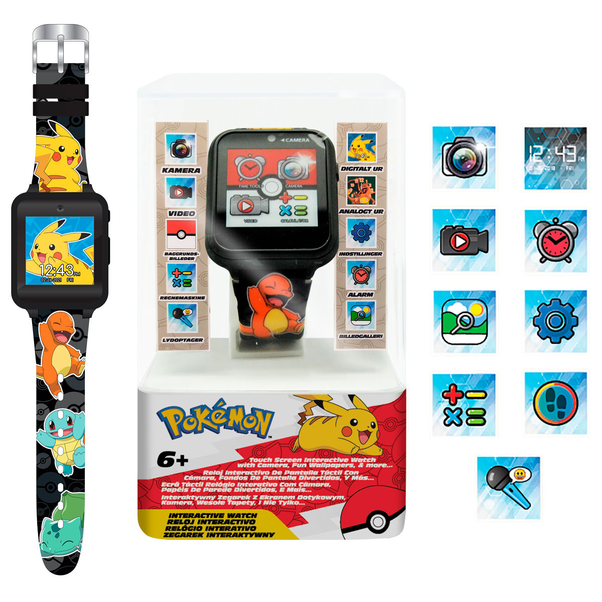 Imagen de Reloj Inteligente Pokemon parte de nuestra colección en Espadas y más, sitio oficial.