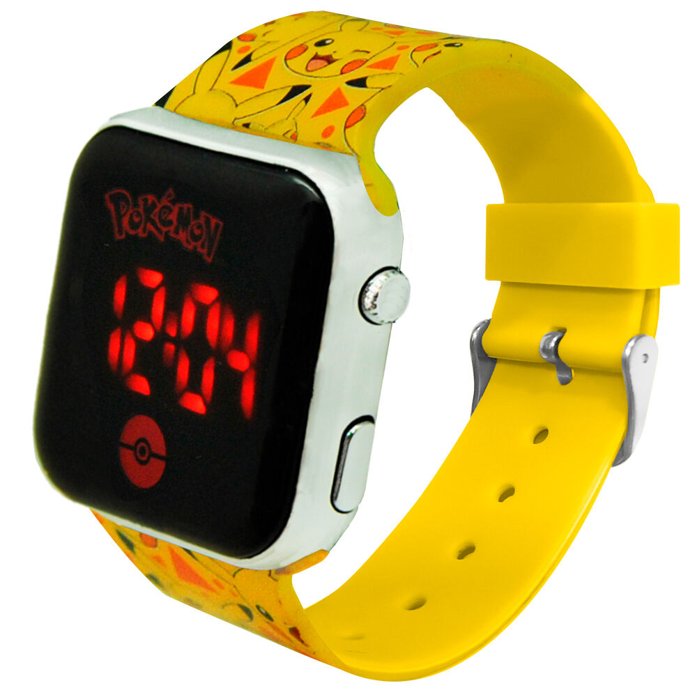 Imagen de Reloj Led Pikachu Pokemon parte de nuestra colección en Espadas y más, sitio oficial.