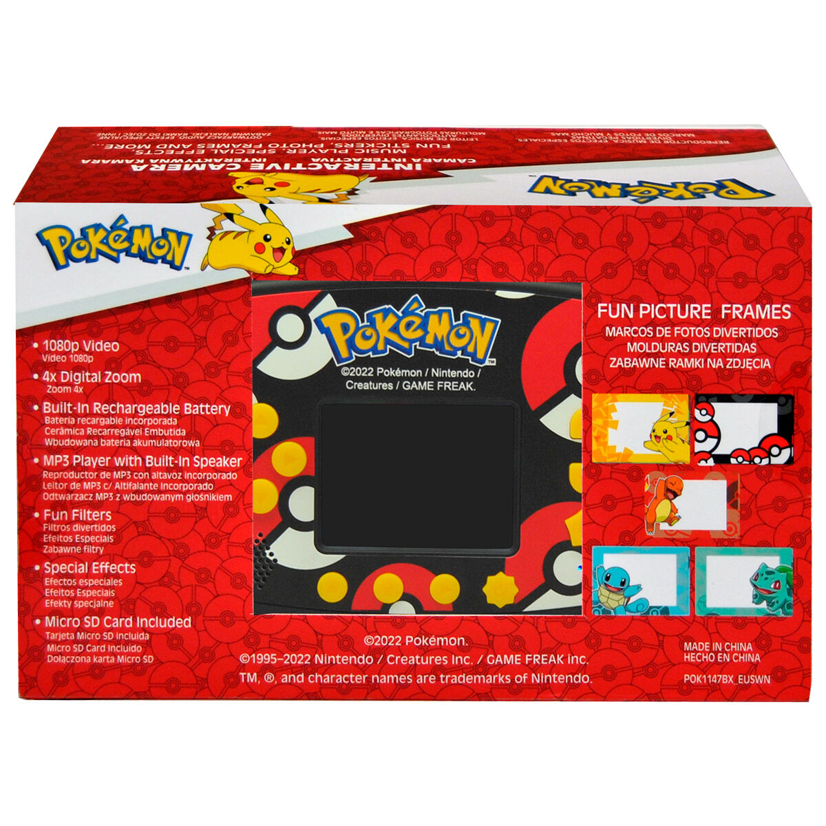Imagen de Camara Interactiva Pokemon parte de nuestra colección en Espadas y más, sitio oficial.