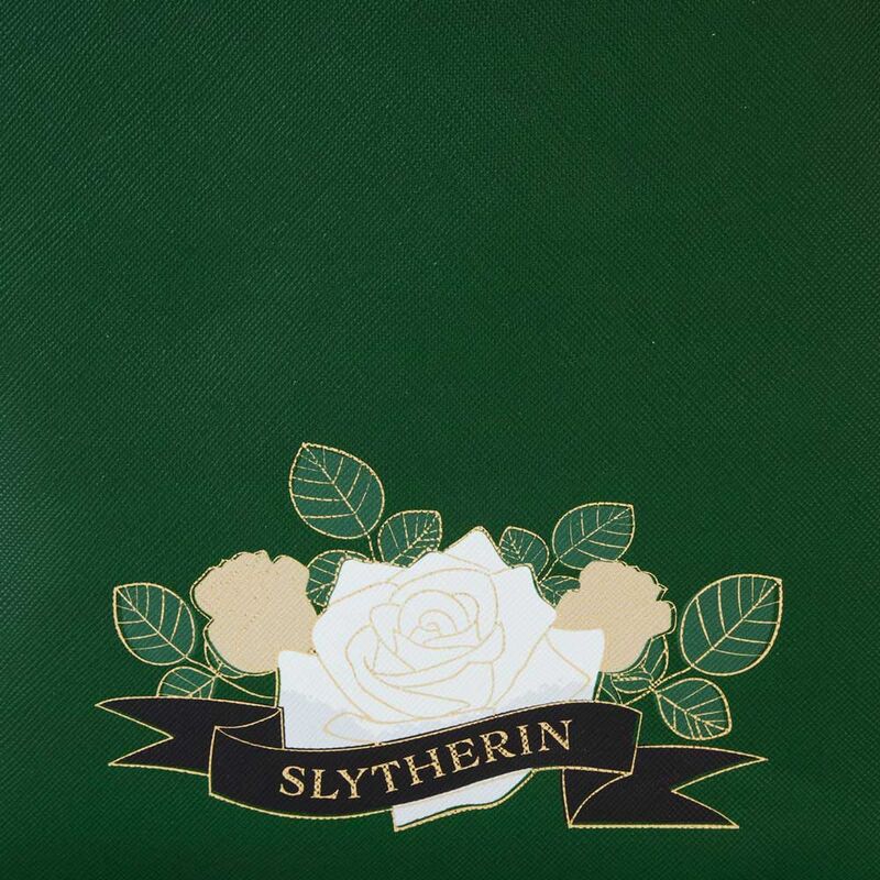 Imagen 5 - Mochila Slytherin House Floral Harry Potter Loungefly 26Cm