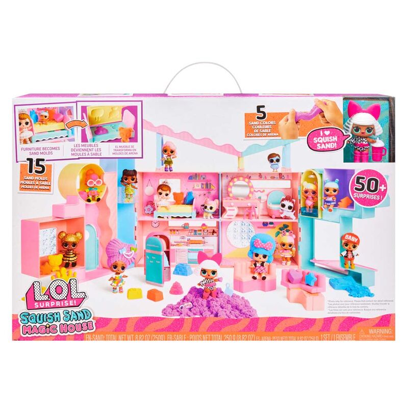 Imagen 1 - Casa Squish Sand Magic + Muñeca L.o.l. Surprise