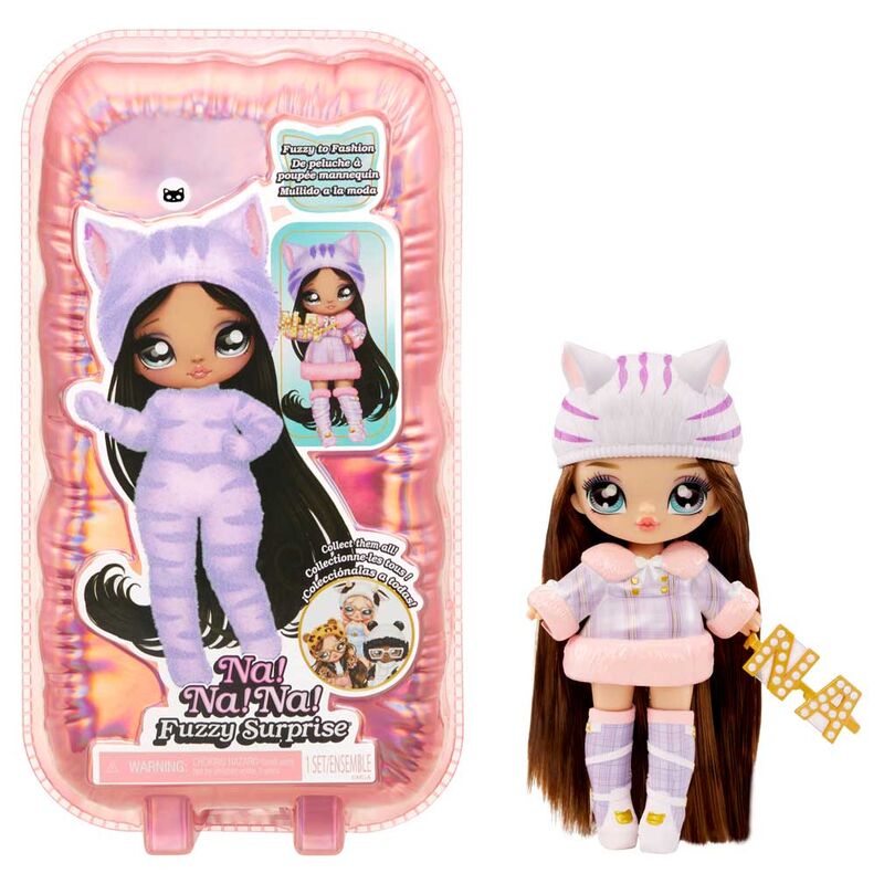 Imagen de Muñeca Tabby Cat Girl Fuzzy Na! Na! Na! Surprise parte de nuestra colección en Espadas y más, sitio oficial.