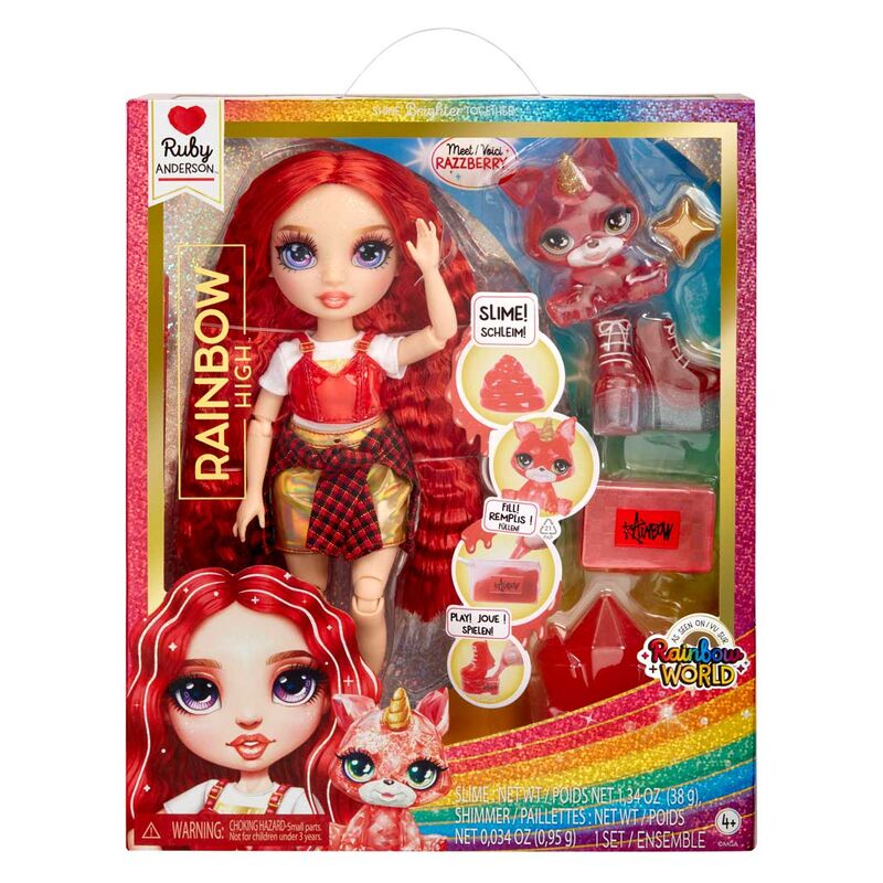 Imagen 1 - Muñeca Ruby Rainbow World Rainbow High 25Cm
