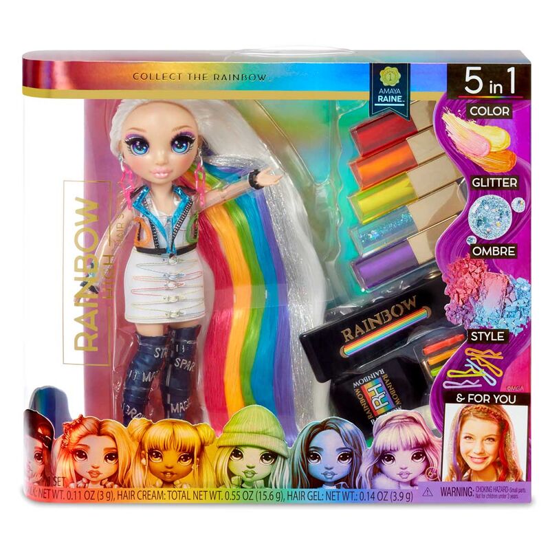 Imagen 1 - Muñeca Amaya Hair Studio Rainbow High 25Cm