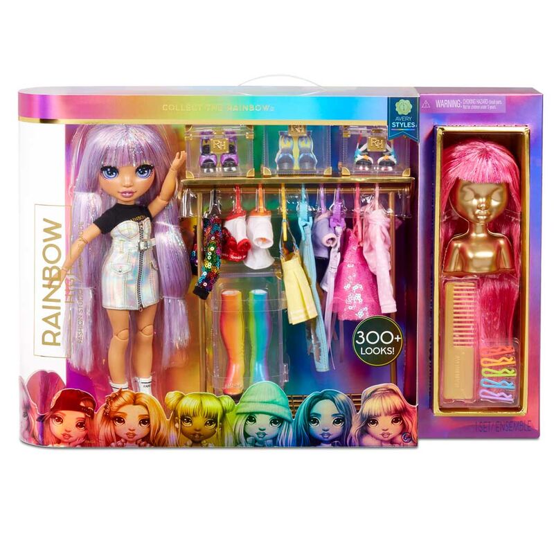 Imagen 1 - Muñeca Avery Fashion Studio Rainbow High 25Cm