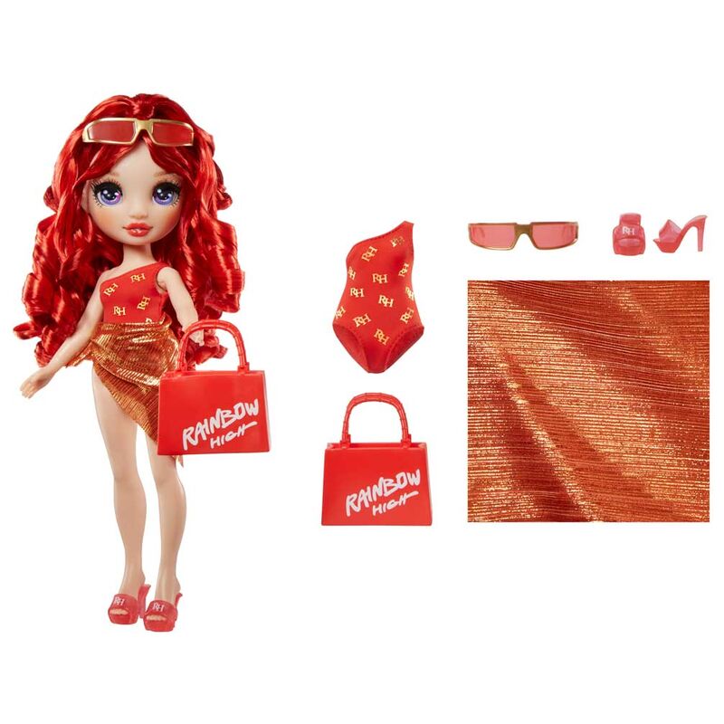 Imagen 2 - Muñeca Ruby Bajo El Sol Rainbow High 25Cm
