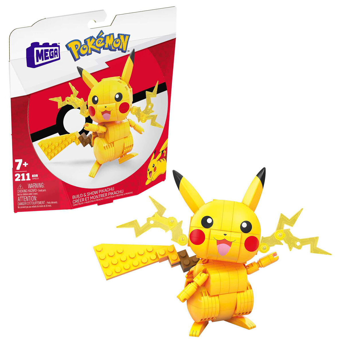 Imagen 1 - Mega Construx Pikachu Pokemon