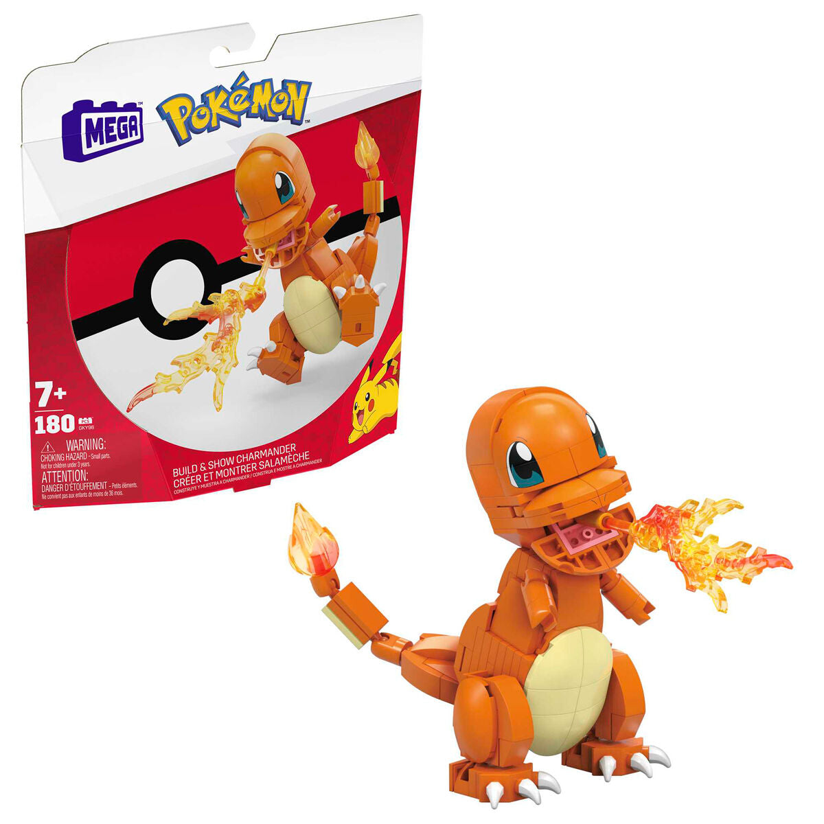 Imagen 1 - Kit Mega Construx Charmander Pokemon 180Pzs