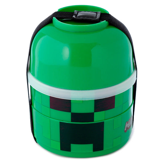 Imagen de Fiambrera Creeper Minecraft Triple parte de nuestra colección en Espadas y más, sitio oficial.