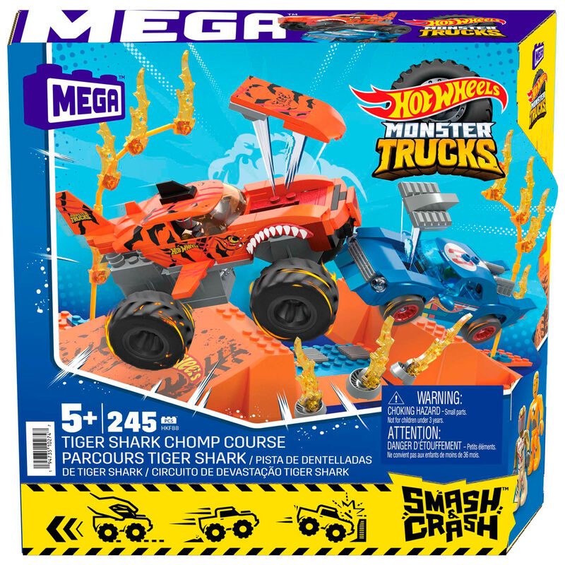 Imagen de Mega Construx Pista Tiger Shark Monster Trucks Hot Wheels parte de nuestra colección en Espadas y más, sitio oficial.