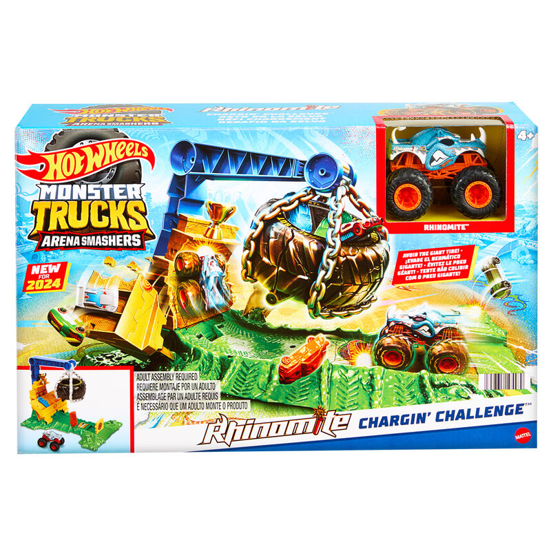 Imagen 1 - Pista Reto De Rhinomite Arena Smashers Monster Trucks Hot Wheels