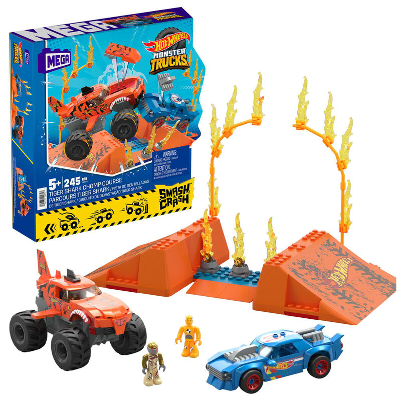 Imagen de Mega Construx Pista Tiger Shark Monster Trucks Hot Wheels parte de nuestra colección en Espadas y más, sitio oficial.