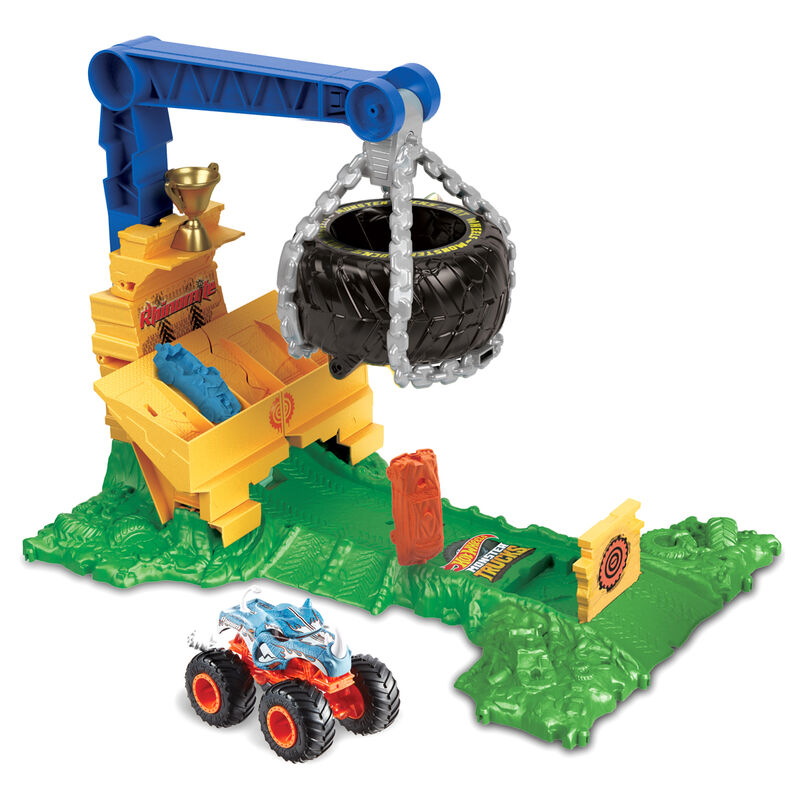 Imagen 2 - Pista Reto De Rhinomite Arena Smashers Monster Trucks Hot Wheels