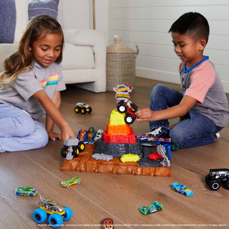 Imagen 3 - Pista Central Aplastar Y Destruir Arena World Monster Trucks Hot Wheels