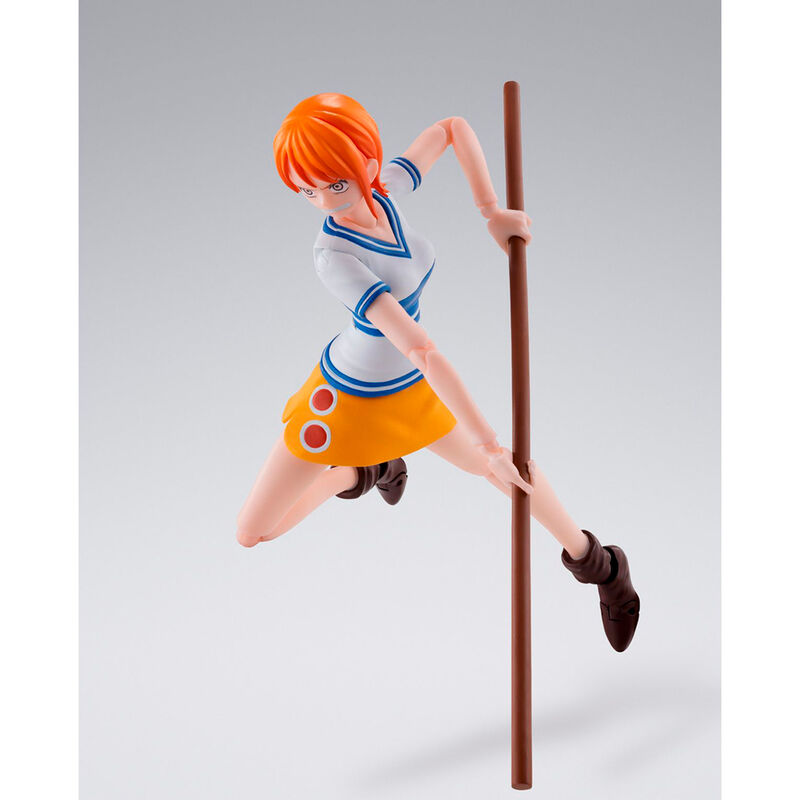 Imagen de Figura S.h Figuarts Nami Romance Dawn One Piece 14Cm parte de nuestra colección en Espadas y más, sitio oficial.
