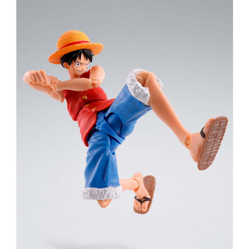 Imagen de Figura S.h Figuarts Monkey D Luffy Romance Dawn One Piece 14Cm parte de nuestra colección en Espadas y más, sitio oficial.