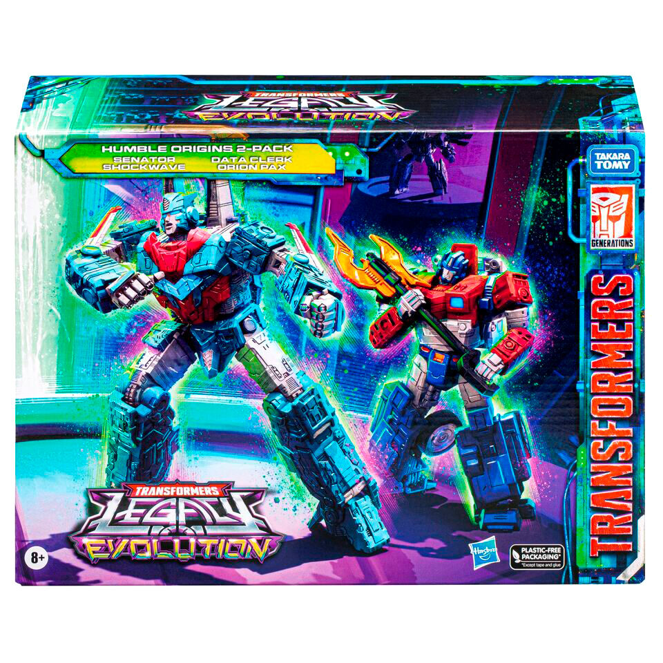 Imagen 1 - Set 2 Figuras Data Cleark & Senator Humble Origins Legacy Evolution Rise Of Tyranny Transformers 17,5Cm