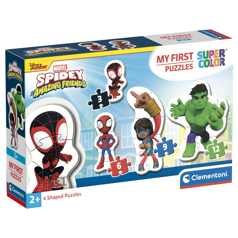 Imagen 1 - Puzzle Spidey And His Amazing Friends Marvel 3-6-9-12Pzs