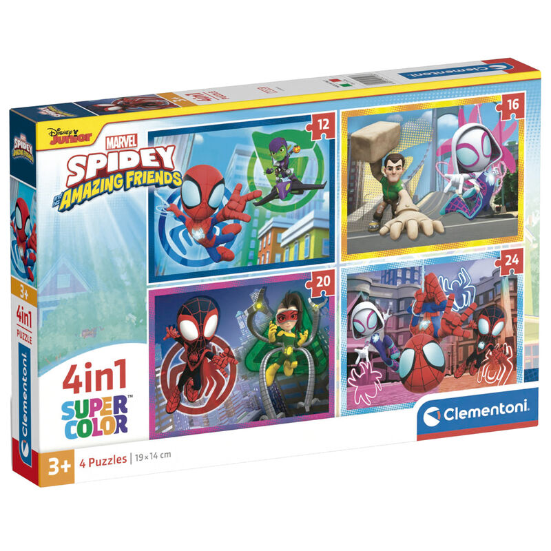 Imagen 1 - Puzzle Spidey And His Amazing Friends Marvel 12-16-20-24Pzs