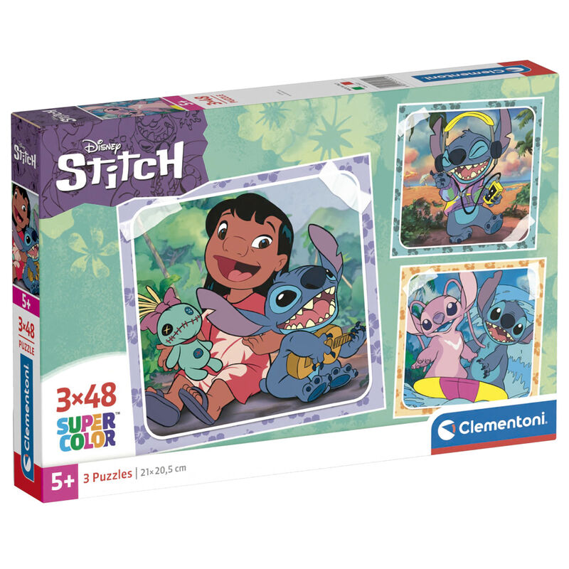 Imagen 1 - Puzzle Stitch Disney 3X48pzs