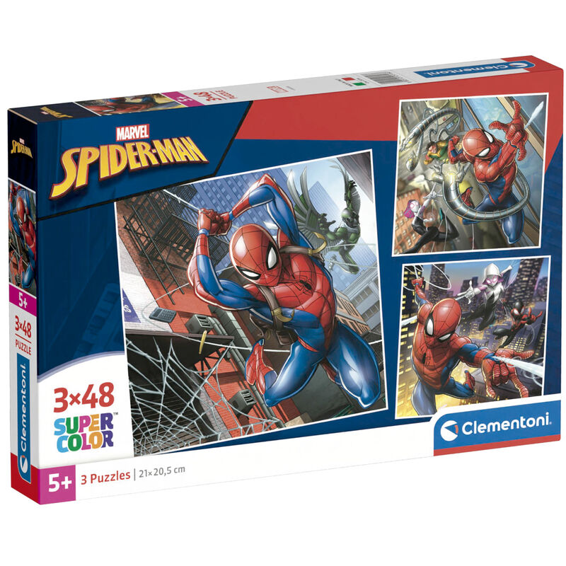 Imagen de Puzzle Spiderman Marvel 3X48pzs parte de nuestra colección en Espadas y más, sitio oficial.