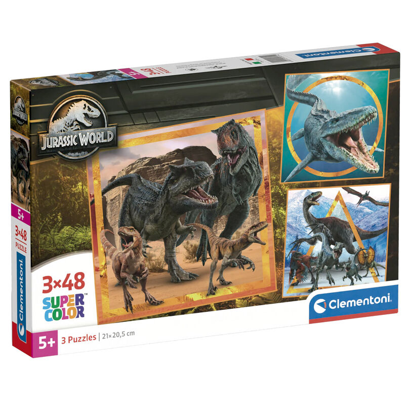 Imagen 1 - Puzzle Jurassic World 3X48pzs