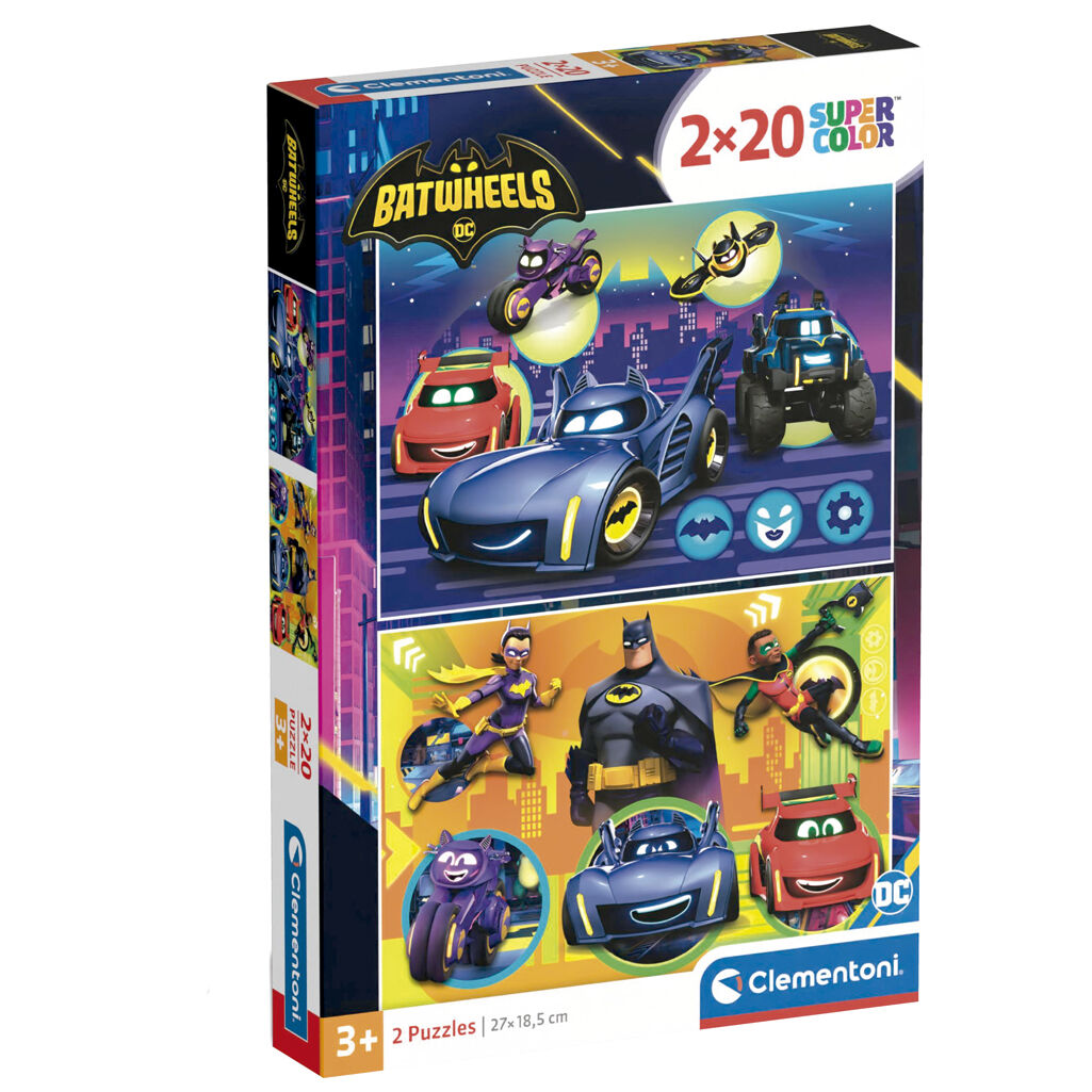 Imagen 1 - Puzzle Batwheels Dc Comics 2X60pzs