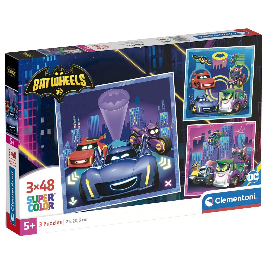 Imagen 1 - Puzzle Maxi Batwheels Dc Comics 3X48pzs