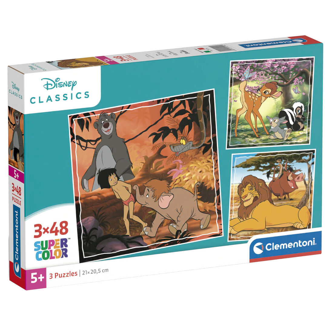 Imagen 1 - Puzzle Classics Disney 3X48pzs
