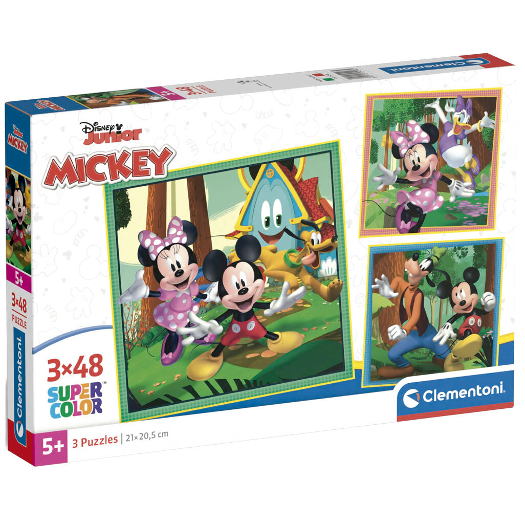 Imagen de Puzzle Mickey Disney 3X48pzs parte de nuestra colección en Espadas y más, sitio oficial.
