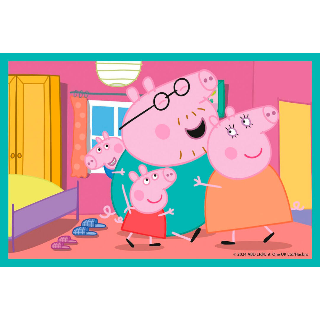 Imagen 1 - Puzzle Cubo Peppa Pig 6Pzs