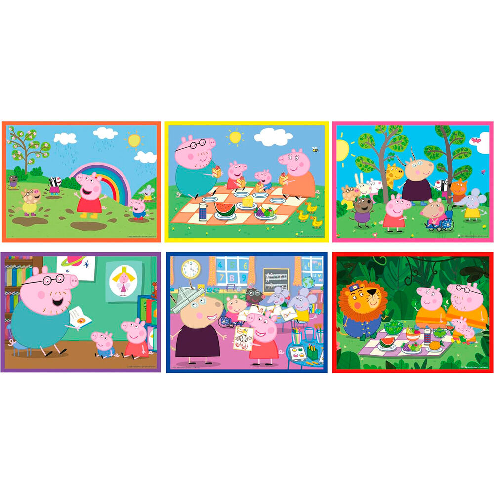 Imagen 2 - Puzzle Cubo Peppa Pig 12Pzs