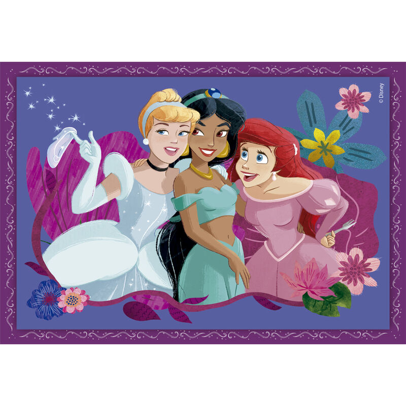 Imagen 2 - Puzzle Princesas Disney 12-16-20-24Pzs