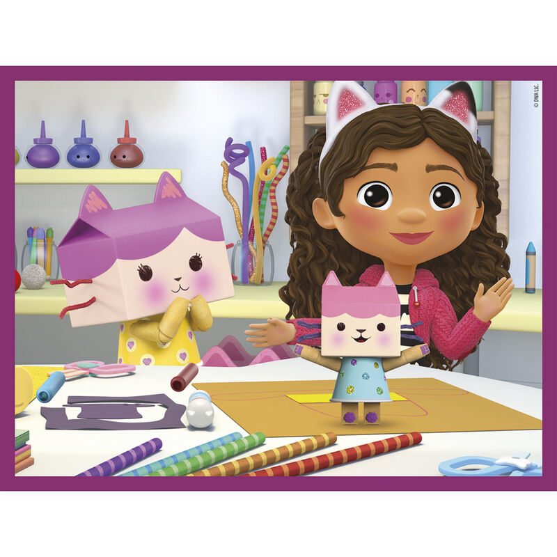 Imagen 2 - Puzzle Cubo La Casa De Muñecas De Gabby 12Pzs