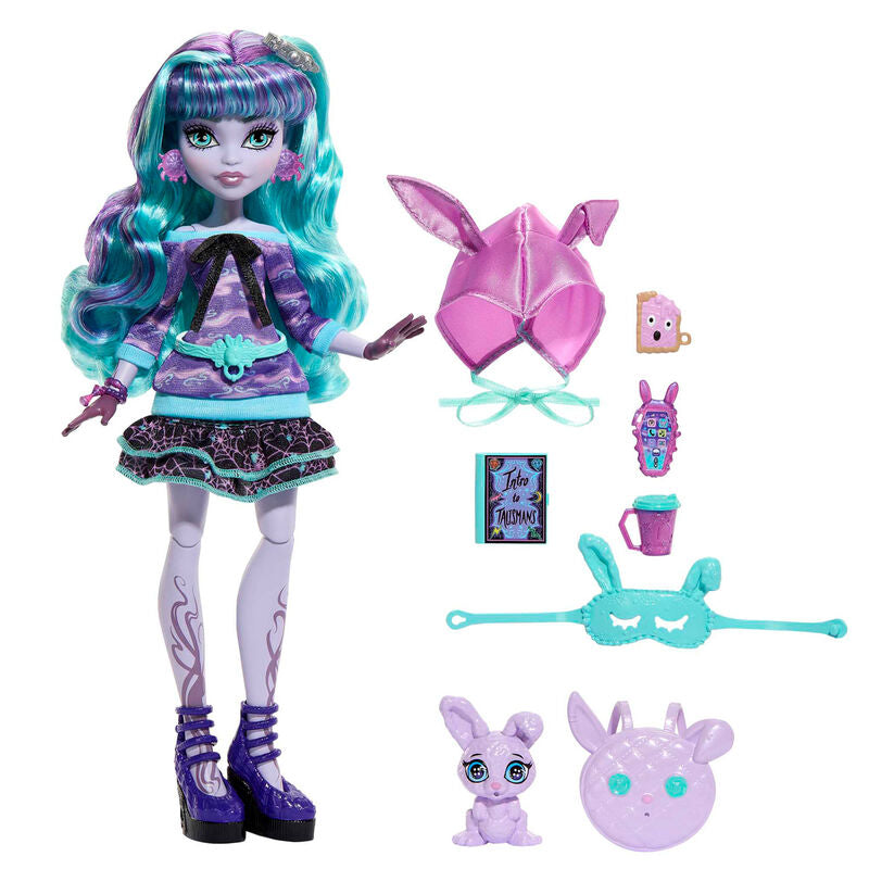 Imagen 3 - Muñeca Twyla Fiesta Pijama Monster High 25Cm